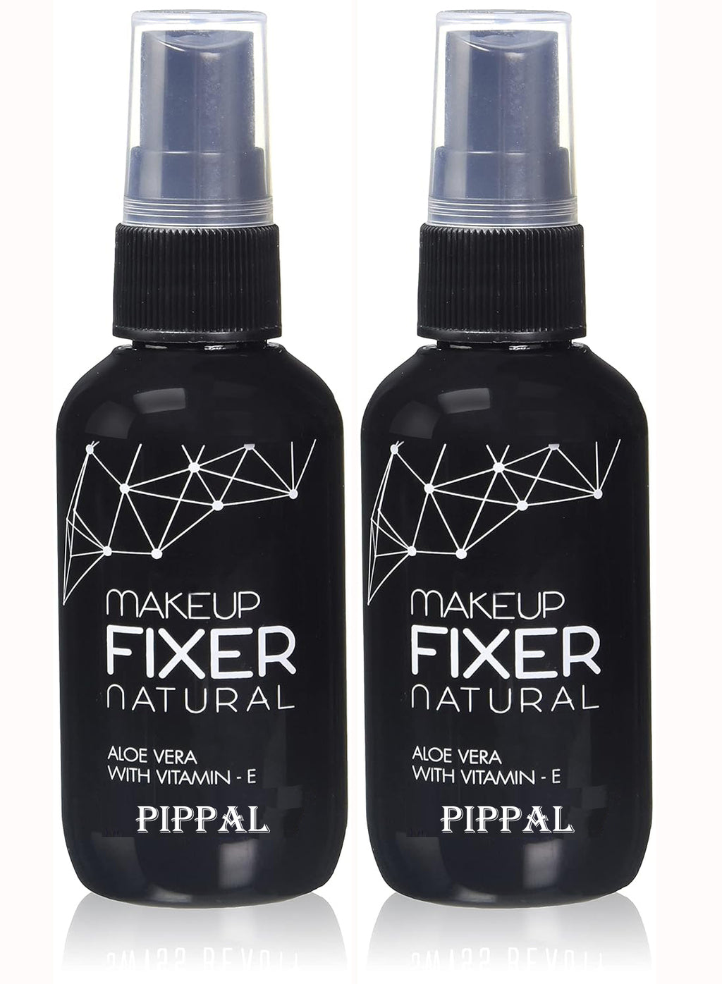 Pippal Beauty Makeup Fixer Natural Dewy Finish with Vitamin E And Aloe Vera Long-Lasting Spray 80ml (Pack of 2)