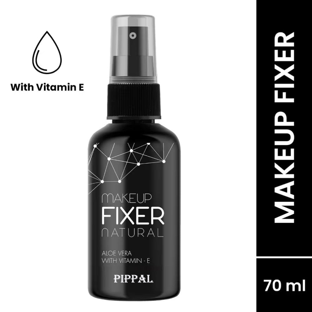 Pippal Long Lasting Natural Makeup Fixer Spray Primer - 80ml (Transparent) Pack of 1